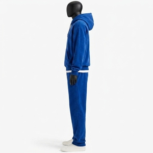 Chándal Deportivo de Invierno para Hombre, con Capucha, Estilo Urbano, de 2 Piezas, Talla Grande, Peso Medio, con Logotipo Personalizado - Product Image 2