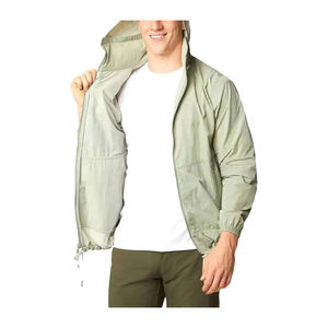 Oem Clothing Manufacturer Wholesale Custom Logo Formal Stand Collar Outdoor <b>Running</b> Waterproof Hooded Windbreaker <b>Jacket</b> for <b>Men</b> - Product Image 4
