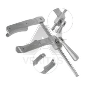 Separador de Costillas A-1 VERITAS, Manual, de Acero Inoxidable, Retractor Torácico, Instrumento Quirúrgico Cardiovascular, Reutilizable, Autoclavable, CE ISO - Product Image 6