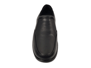Dlords Gad Penny Mocassins pour Hommes en Cuir Noir, à Bout Renforcé, pour le Bureau et la Carrière, Couleur Unie, Semelle Extérieure en Caoutchouc, Semelle Intermédiaire en EVA, Antidérapants, avec Coussin d'Air - Product Image 1