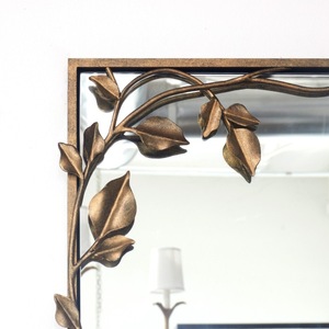 Traditional Wood Framed Wall <b>Mirror</b> With Ornate Scroll Design Decorative <b>Hanging</b> - Product Image 6