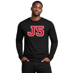 Maglietta a maniche lunghe Kappa Alpha Psi J5 con ricamo in ciniglia nera Nupe 1911 Greek Fraternity Maglietta da uomo in cotone premium - Product Image 1