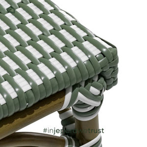 Chaise de salle à manger d'extérieur au design moderne avec structure en aluminium et matériau PE pour villa et jardin arrière - Product Image 5