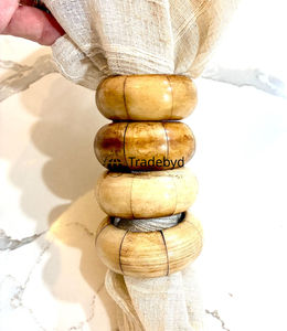 Anneau de serviette écologique en os de créateur, accessoire de décoration de table haut de gamme fait main pour cadeaux Tradebyd - Product Image 5