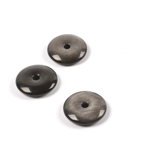 Donuts en cristal naturel, obsidienne argentée, pierre précieuse, pierre de guérison Reiki, agate - Product Image 2