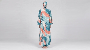 Conjunto de Burkini Musulmán Modesto de 4 Piezas para Mujer, Cobertura Completa, Manga Larga, Color Sólido, Alta Calidad - Product Image 2