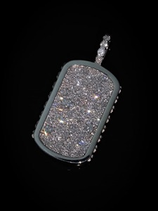 Nouvel Arrivage Bijoux Hip Hop pour Homme Pendentif Personnalisé en Argent 925 avec Lettres en Relief et Pavé de Moissanite 2-3 Carats Certifié IGI - Product Image 4