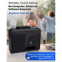 Convertitore Portatile da Cassetta a USB 2.0 - Dispositivo di Acquisizione Digitale MP3 Autonomo con Funzione di Separazione Automatica dei Tracce