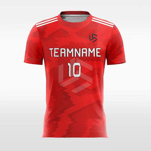 Maillots de football personnalisés avec logo OEM, design contrasté, vêtements de sport, 100% polyester et élasthanne, manches courtes pour adultes - Product Image 1