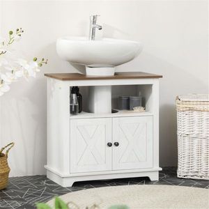 Mobile Bagno di Lusso con Lavabo e Specchio LED Intelligente, Struttura in Legno Massello e PVC per Hotel - Product Image 1