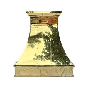 Hotte de cuisine de luxe en laiton conçue pour cuisines haut de gamme, durabilité exceptionnelle, artisanat métallique décoratif magnifique - Product Image 2
