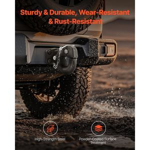 Gancho de Remolque con Capacidad de Remolque de 30000 Libras, Gancho Receptor con Anillo de 2.5 y 3 Pulgadas, Kit de Montaje para Ganchos de Remolque - Product Image 4