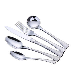 Ensemble de couverts pour restaurants, qualité supérieure, acier inoxydable doré, cuillère, couteau et fourchette, ensemble de couverts dorés - Product Image 2
