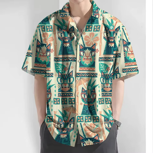 Chemise hawaïenne à fleurs en spandex respirant pour homme, nouvelle mode été, vacances à la plage - Product Image 4
