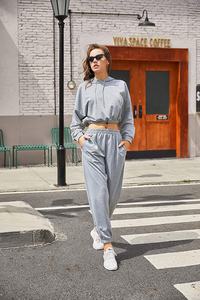 Costume court en polaire et polyester pour femme, survêtement de sport, meilleures ventes, - Product Image 2