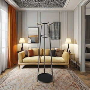 Modern Metal <b>Standing</b> <b>Hanger</b> Coat Rack for Living Room and Apartment - Product Image 2
