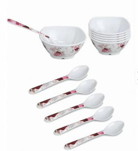 Juego de Vajilla de Melamina, Juego de Platos para la Mesa, Base Antideslizante para Servir Diariamente en el Hogar, Restaurante, Proveedor Mayorista - Product Image 4