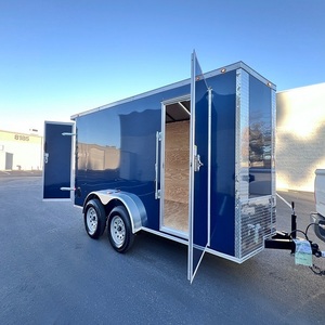 Remorque de transport de marchandises moderne et fermée, avec une structure en acier robuste, une zone de chargement spacieuse et une protection contre les intempéries - Product Image 3