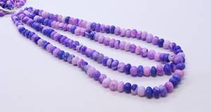 ลูกปัดโอปอลสีม่วงชมพูทรงกลมเรียบขนาด 7-7.5 มม. ลูกปัดพลอยโอปอลสีม่วงเรียบ โอปอลลาเวนเดอร์ธรรมชาติทรงกลมเรียบ - Product Image 4