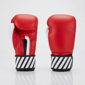 Gants de boxe en PU, fermeture Velcro, unisexe, pour l'entraînement de boxe, couleurs noir, blanc, rouge, or - Product Image 3