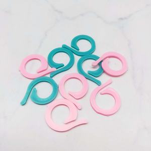 100 Pieces Colorful <b>Plastic</b> Split Ring Stitch Markers for Knitting & Crochet DIY Handmade <b>Crafts</b> in Textile & Fabric - Product Image 1