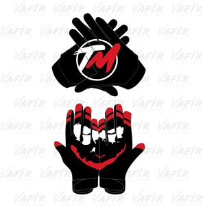 Gants de football de conception d'équipe personnalisée 2022 gants de football collants gants de football américains doux et confortables - Product Image 1