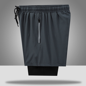 OEM ODM Custom Wholesale American Football Basketball Shorts Double <b>Layer</b> Breathable Quick Dry Anti-Wrinkle Solid Lace Sporty - Product Image 3