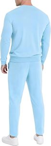 Ensemble de survêtement en polaire douce pour homme, tenue décontractée streetwear, sweat à capuche chaud et pantalon de jogging - Product Image 3