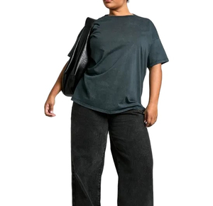T-shirts surdimensionnés de qualité supérieure, col rond, effet délavé, pour femmes, parfaits et idéaux, vêtements décontractés et sportifs, matière douce - Product Image 6