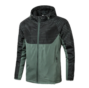 Chaquetas de Talla Grande de Alta Calidad y Estilo Moderno para Primavera y Otoño, Chaqueta Deportiva para Correr, Chaqueta Cortavientos Delgada con Capucha para Hombre - Product Image 5