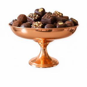 Bol décoratif en acier inoxydable plaqué or de qualité supérieure pour chocolats, présentation de desserts, cadeaux de mariage et décoration intérieure - Product Image 3