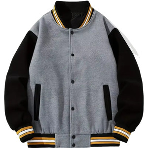 Wholesale Custom Baseball Varsity <b>Jacket</b> for <b>Men</b> Windproof 100% Wool Front Logo Streetwear Winter <b>Jacket</b> Low Price - Product Image 1