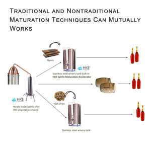 Dispositivo Acelerador de maduración de envejecimiento de acero inoxidable 316 para licores Alcohol Vodka Ron Procesamiento de fermentación - Product Image 3