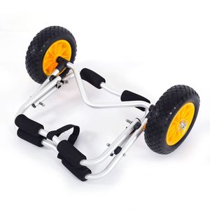 Carrello Pieghevole in Alluminio per Canottaggio con Contenitore a Rotelle in Gomma - Product Image 3