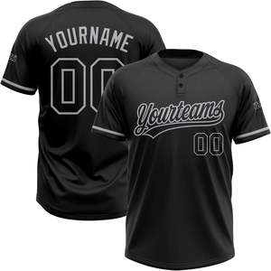Camisetas Personalizadas de Béisbol y Sóftbol con Dos Botones para Hombres, Mujeres y Jóvenes, con Nombre, Número y Logotipo Bordados - Product Image 6
