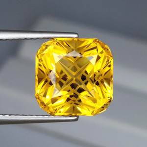 Citrino natural amarillo dorado, corte cojín personalizado, piedra preciosa suelta, cuarzo amarillo para la fabricación de joyas. - Product Image 1