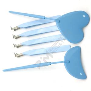 แหนบดัดขนตาปลายแหลม สแตนเลสอย่างดี สีฟ้าเคลือบผง  รับทำโลโก้ตามสั่ง - Product Image 4
