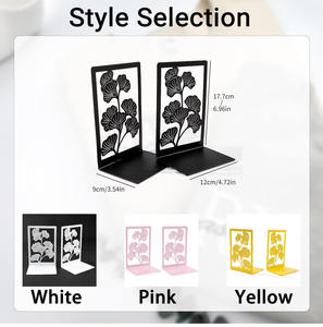 Serre-livres industriels en fer – Style traditionnel, finition polie, maintien robuste et design métallique audacieux pour les espaces de travail modernes - Product Image 5