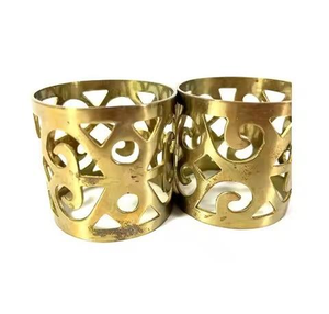 Juego de 2 Anillos de Servilleta de Metal Ecológicos, Modernos, de Lujo y Duraderos, de Primera Calidad, para Decoración de Mesa de Boda, Hotel, Comedor, Hogar y Fiestas - Product Image 2