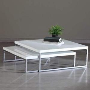 Mesa Auxiliar Moderna de Metal Plateado con Patas Metálicas Redondas para Sala de Estar, Estilo Moderno - Product Image 1