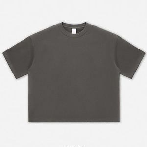 T-shirt vierge délavé à l'acide de haute qualité, coupe lourde, épaules tombantes, style vintage, surdimensionné, avec impression graphique et logo personnalisé - Product Image 2