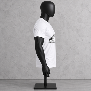 T-shirt personnalisé en coton 100% avec motif évolution humaine, impression par sublimation à la demande, grande taille, dropshipping, vente en gros, t-shirts d'été - Product Image 4