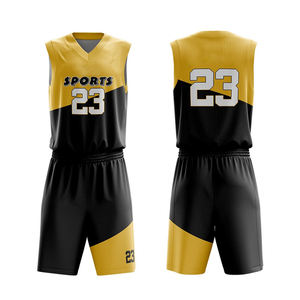 Maillots de basket-ball pour hommes personnalisés, respirants, à séchage rapide, réversibles, ensemble d'uniformes de basket-ball personnalisés - Product Image 1