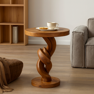 Table d'appoint en bois massif moderne en gros, tabourets d'appoint pour la décoration du salon, l'entrée et la chambre à coucher, meubles de maison - Product Image 1