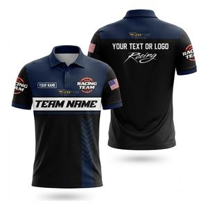 เสื้อโปโลสไตล์รถแข่ง F1 พิทครูว์ โมโตครอส เสื้อแข่งรถ แขนสั้น เสื้อโปโล ฤดูร้อน ฤดูหนาว ระบายอากาศ แห้งเร็ว - Product Image 1