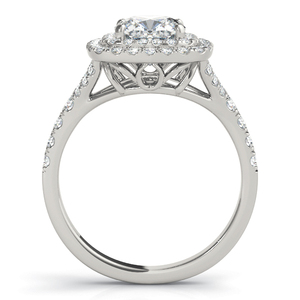 IGI Certified <b>Cushion</b> Lab Grown Diamond Double Halo Bridal <b>Ring</b> Set 10K 14K 18K Gold 925 935 Silver Fine Jewelry - Product Image 4