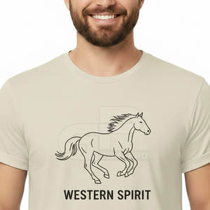 T-shirt graphique à col rond pour homme, style western, en coton, décontracté, pour les tenues estivales quotidiennes et le style streetwear. - Product Image 6