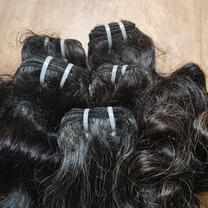 ผมแท้แบบมัด Remy ผมอินเดียสำหรับต่อผมด้วยเครื่องจักร แบบ Double Weft  จัดเรียงเกล็ดผม  ตรงธรรมชาติ  แบบ Single Drawn เกรด 12A ผมธรรมชาติ - Product Image 3