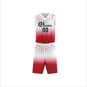 Uniformes de basketball pour hommes de qualité professionnelle, respirants, 100% polyester, sans manches, col en V, grandes tailles, logos personnalisés, transfert thermique/sublimation - Product Image 1