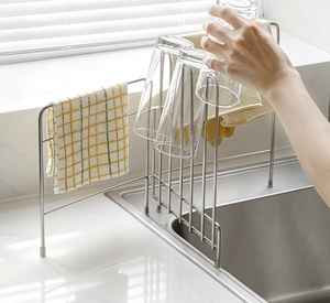 Organizador de Cocina Multifuncional, Estante Metálico Resistente a la Oxidación para Toallas, Guantes, Tazas, Almacenamiento en la Encimera - Product Image 1